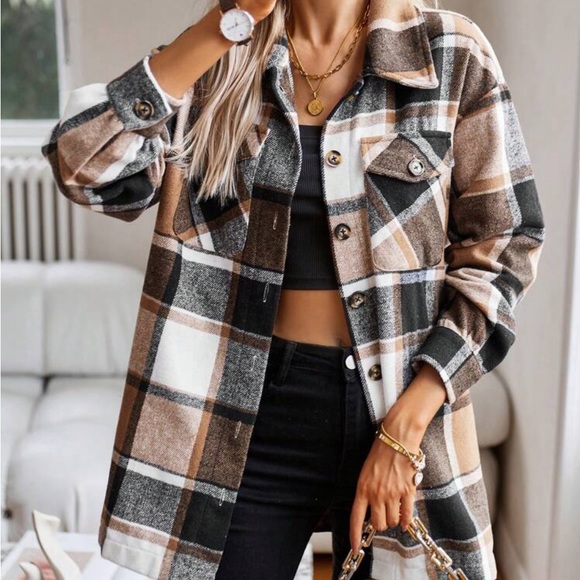 New flannel button down jacket - Picture 6 of 6